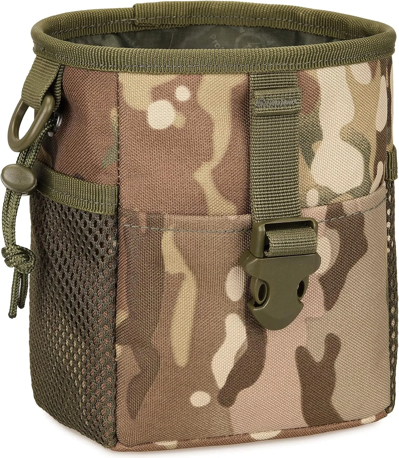 Protector Plus Tactical Drawstring Magazine Dump Pouch Military Slingshot Balls Storage Case Holster Small MOLLE Waist Bag Utility Gadget Gear Pack Tool Pocket EDC Belt Purse
