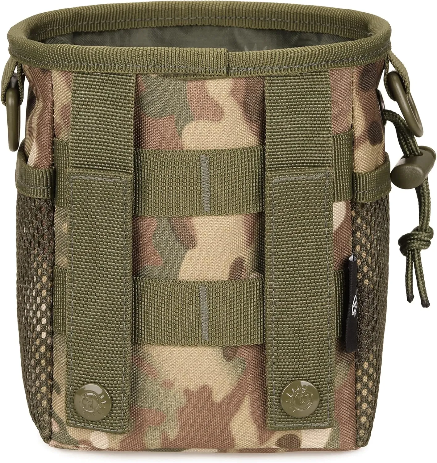 Protector Plus Tactical Drawstring Magazine Dump Pouch Military Slingshot Balls Storage Case Holster Small MOLLE Waist Bag Utility Gadget Gear Pack Tool Pocket EDC Belt Purse