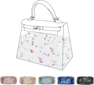 Purse Organizer Insert For Kelly mini/25/28/32/35 bags, Lightweight Bag Organizer Liner, Luxury Handbag Tote Shaper Inner Bag (KL25, Cat Paradise)