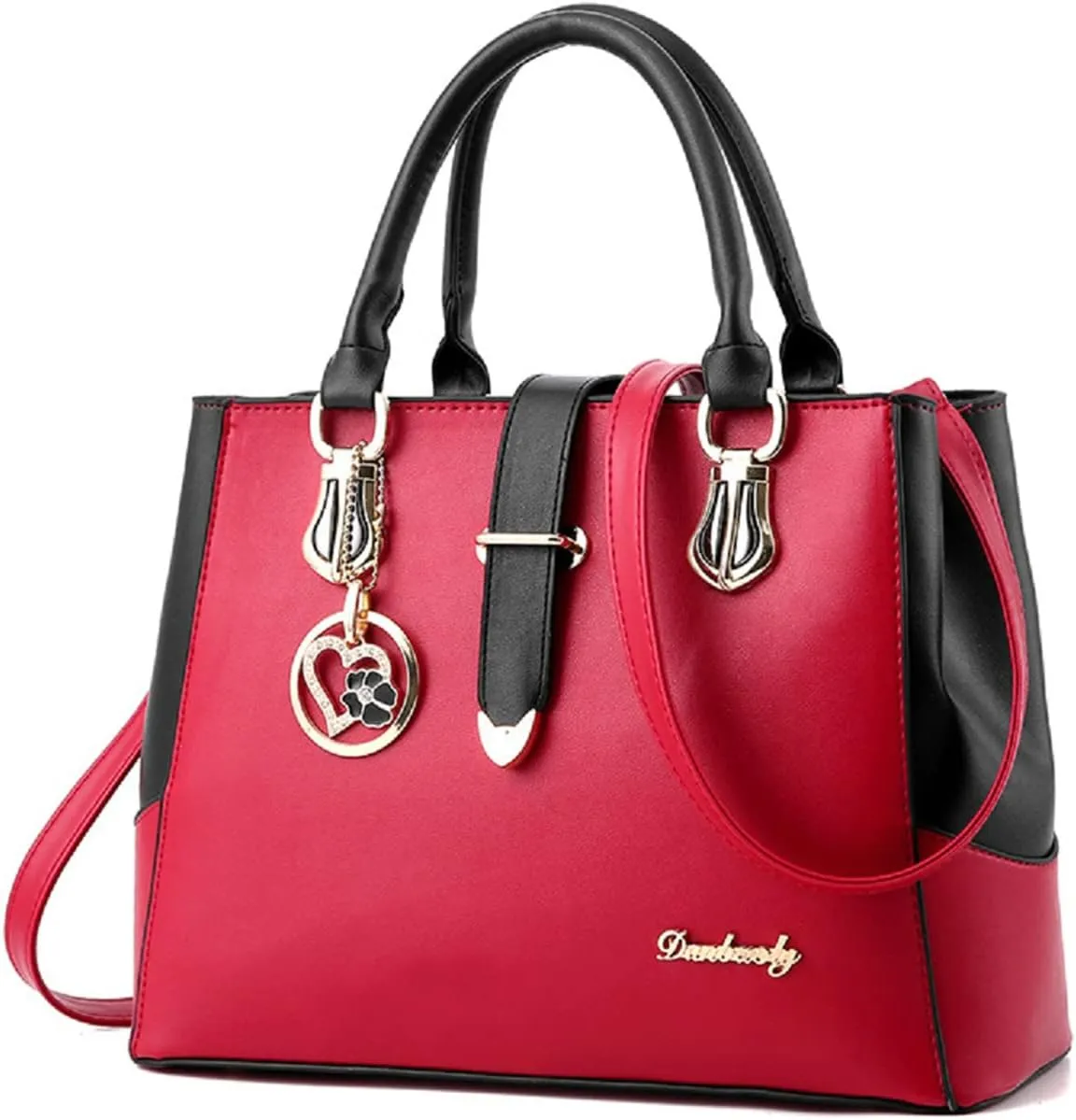 Purses and Handbags for Women Tote Shoulder Crossbody Bags PU Leather Top Handle Satchel with Long Strap Detachable
