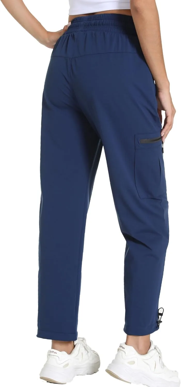 Quick Dry Women's Cargo Pants with Pockets Lightweight Hiking Joggers for Workout Athletic Casual Outdoor Camping