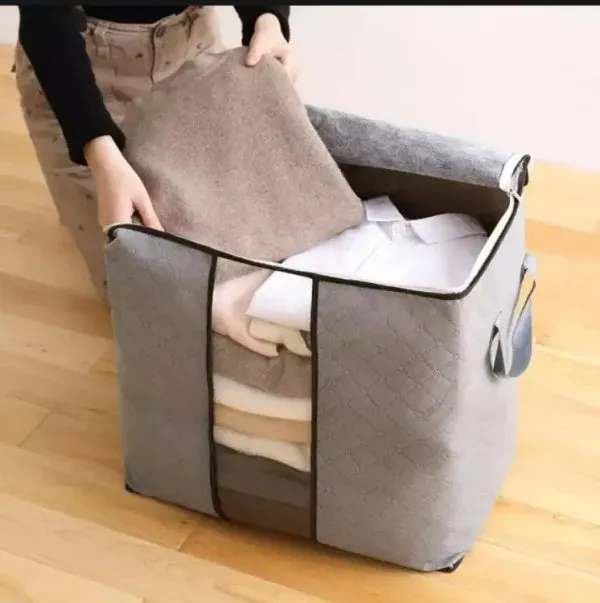 "PACK OF 3" HOME STORAGE FOLDABLE ORGANIZER BAGS