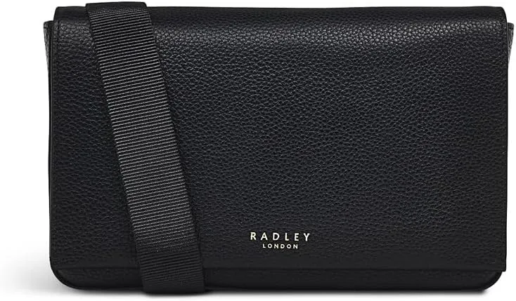 Radley London Seaton Street Women's Mini Leather Flapover Belt Bag, Black