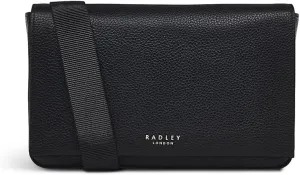 Radley London Seaton Street Women's Mini Leather Flapover Belt Bag, Black
