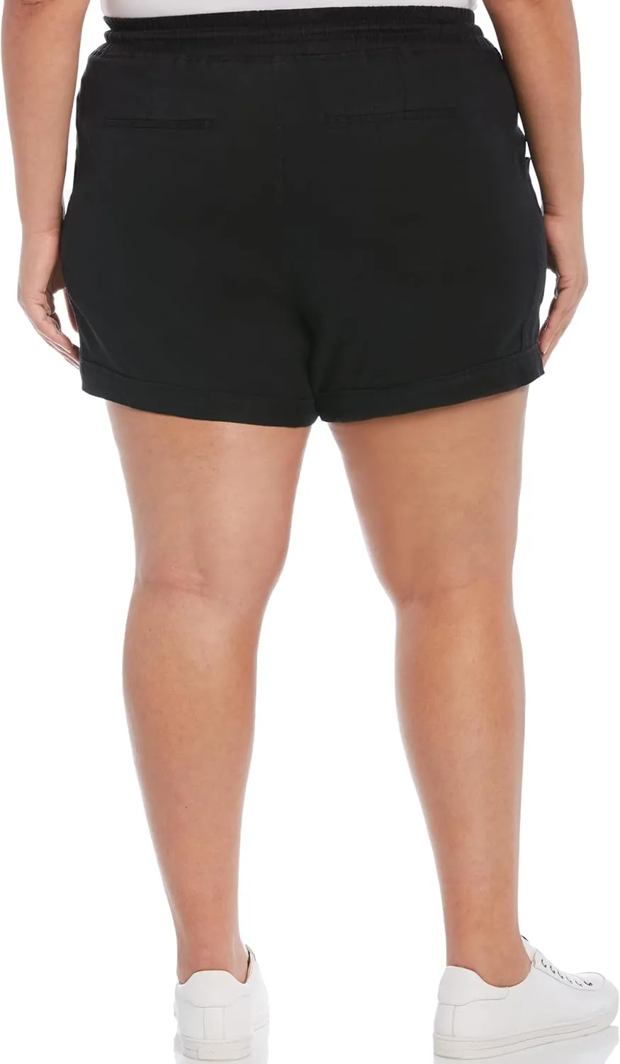 Rafaella Women's Seamed Linen Drawstring Short