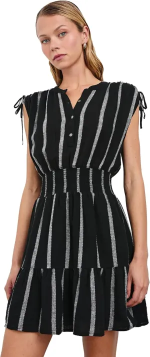 Rails Women's Samina Dress, Ash Leno Stripe, xs