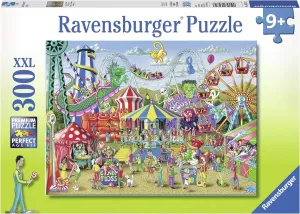 Ravensburger Fun at The Carnival - Engaging 300 Piece Jigsaw Puzzle for Kids | Unique Piece Design | Anti-Glare Surface | Perfect Skill-Building Game for Toddlers and Kids | Model Number: 13231