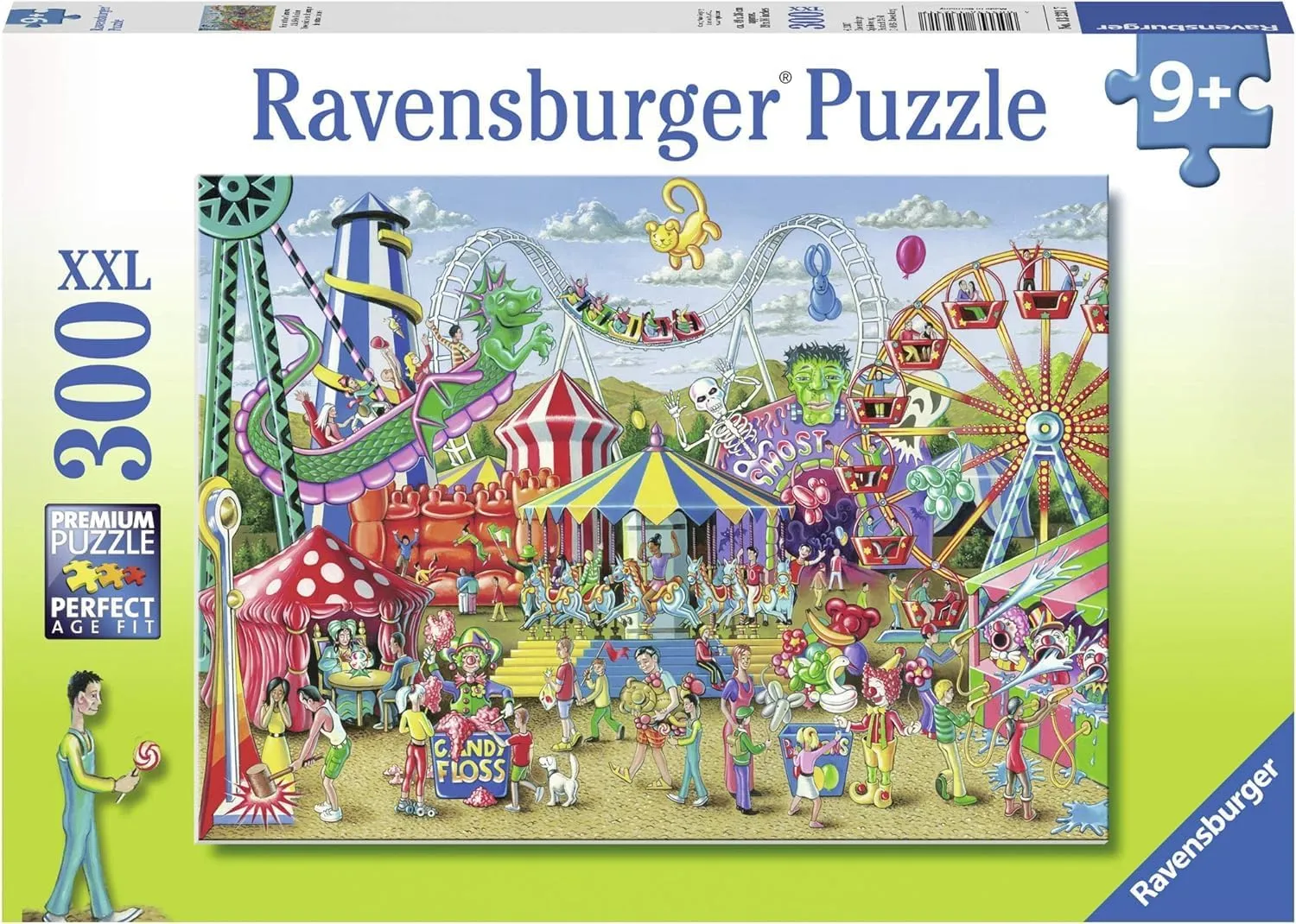 Ravensburger Fun at The Carnival - Engaging 300 Piece Jigsaw Puzzle for Kids | Unique Piece Design | Anti-Glare Surface | Perfect Skill-Building Game for Toddlers and Kids | Model Number: 13231