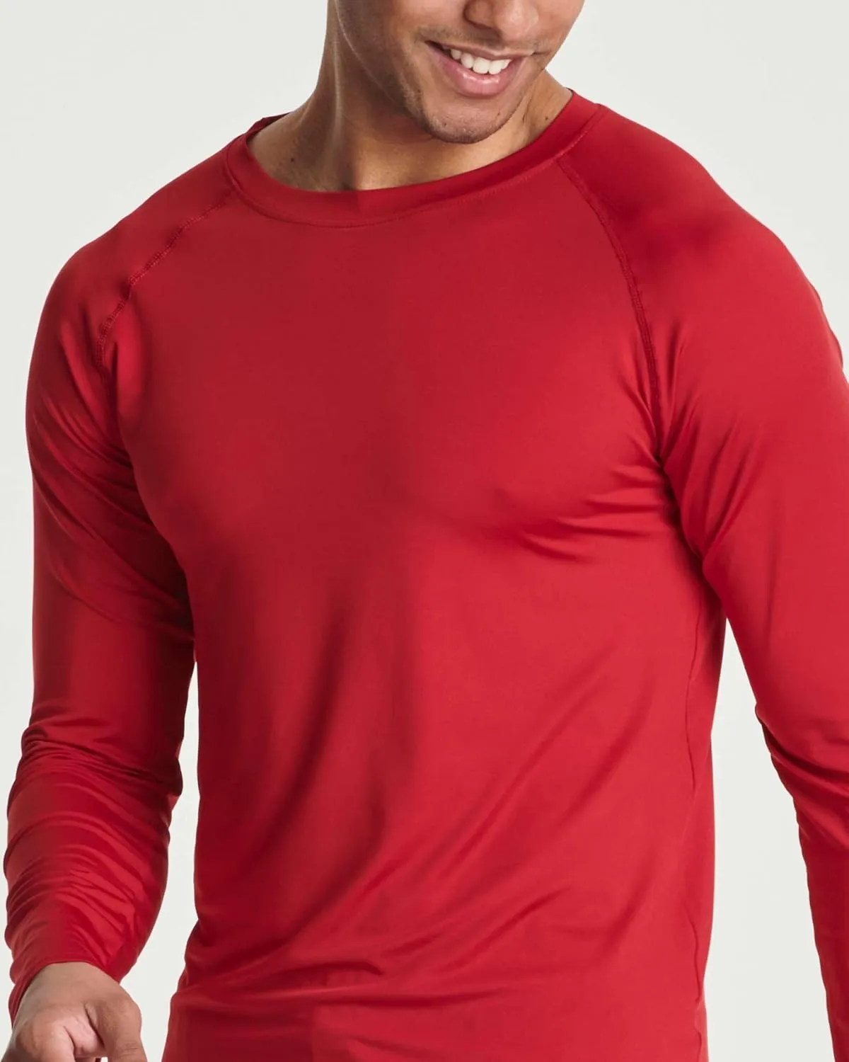 Real Essentials 4 Pack: Men's Compression Long-Sleeve T-Shirt Athletic Cold Weather Baselayer (Available in Big & Tall)