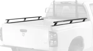 RealTruck Backrack Side Rails to use w/Standard Bed | Black, No Drill | 65501 | Fits 1999-2016 Ford F-250/F-350 6.5' Bed