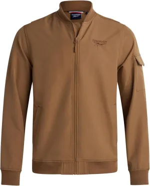 Reebok Mens Rain Jacket - Full Zip Up Lightweight Water Resistant Windbreaker Soft Shell Collar Rain Coat for Men (S-XL)
