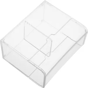 Reliable Durability Card Organizer Box 12x10x6cm Acrylic Display Case for Story Cards Flashcards