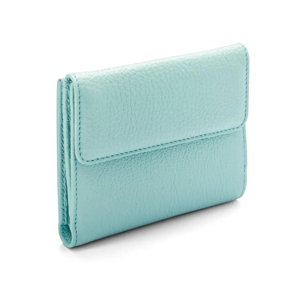 RFID Leather Jackie Purse - Light Blue