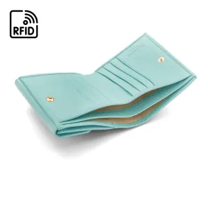RFID Leather Jackie Purse - Light Blue