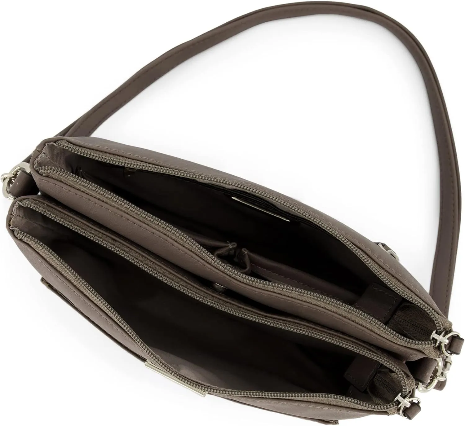 Rosetti Women's Midge Crossbody Bag, Faux Leather Purse, Adjustable Strap