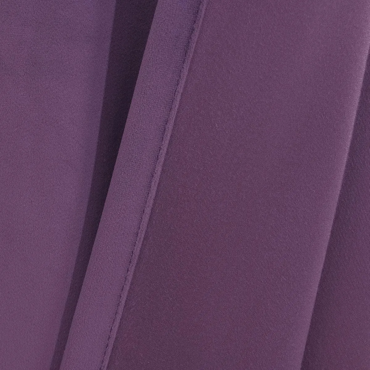 Royal Tradition Velvet Heavyweight Grommet Top Window Curtains, Set of 2 (52" Wx96 L) Solid Panels, Purple