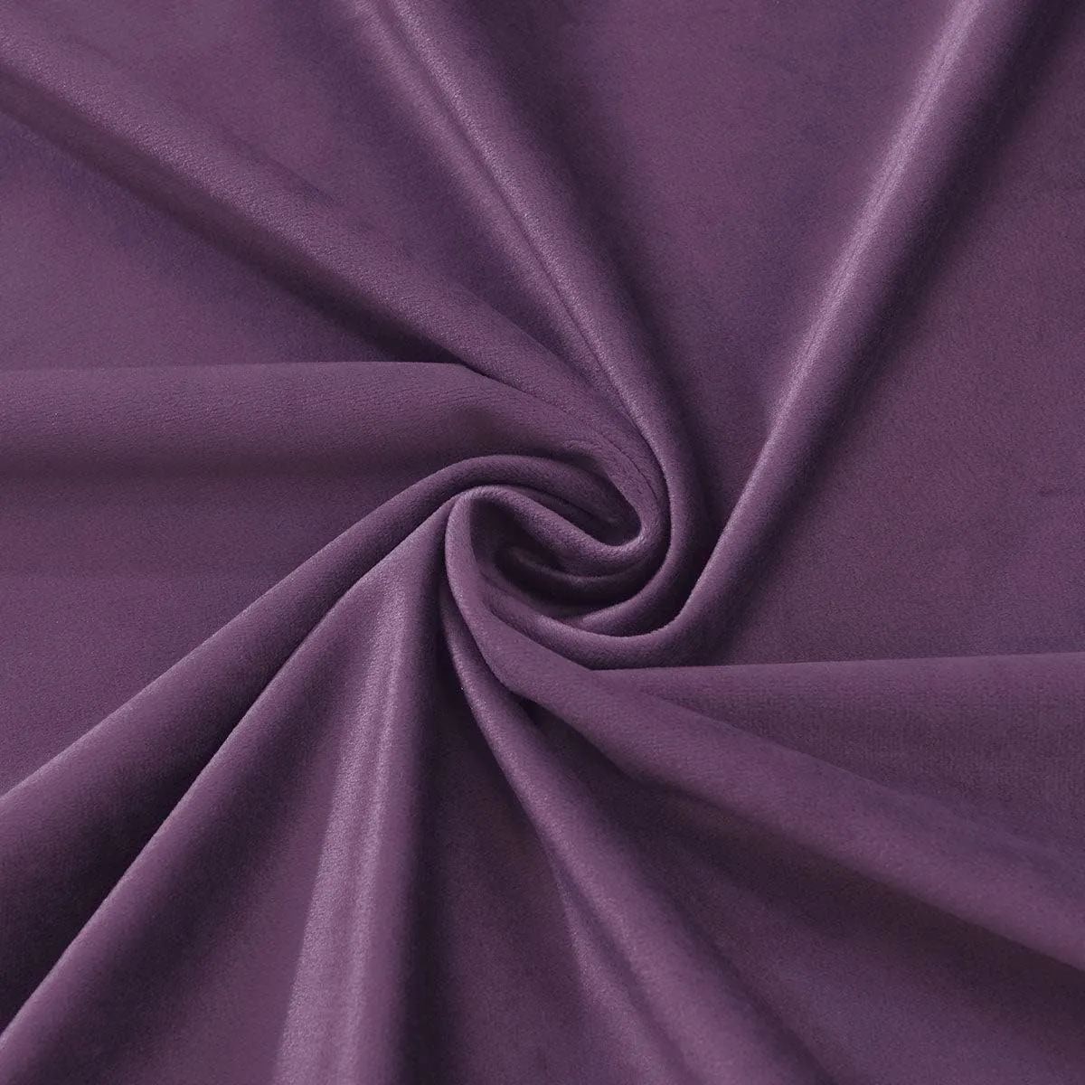 Royal Tradition Velvet Heavyweight Grommet Top Window Curtains, Set of 2 (52" Wx96 L) Solid Panels, Purple