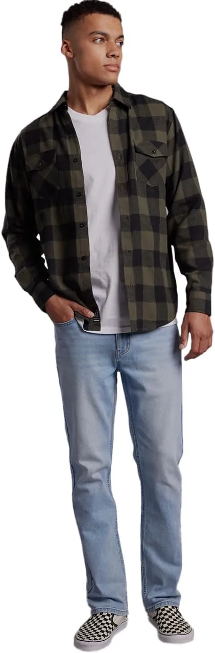 Rsq Mens Slim Straight Light Stone Denim Jeans