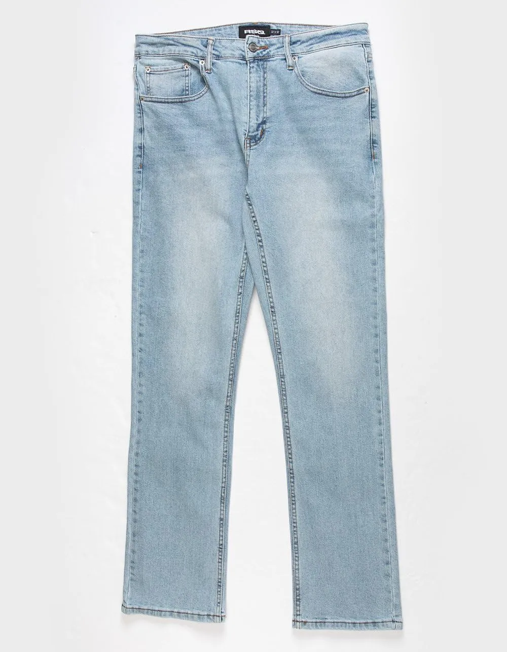 Rsq Mens Slim Straight Light Stone Denim Jeans