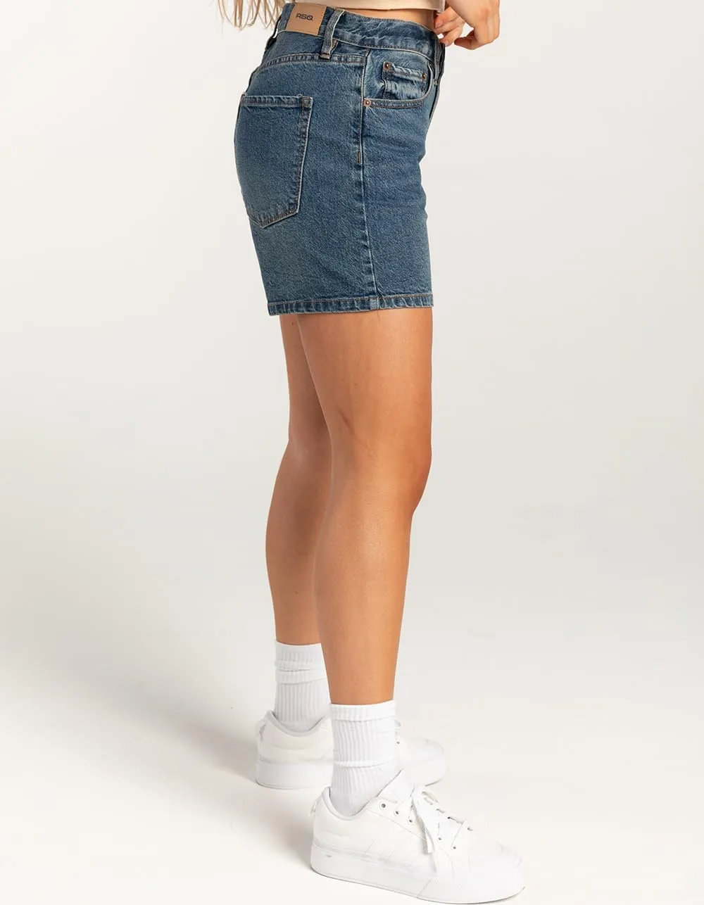 Rsq Womens High Rise Midi Shorts