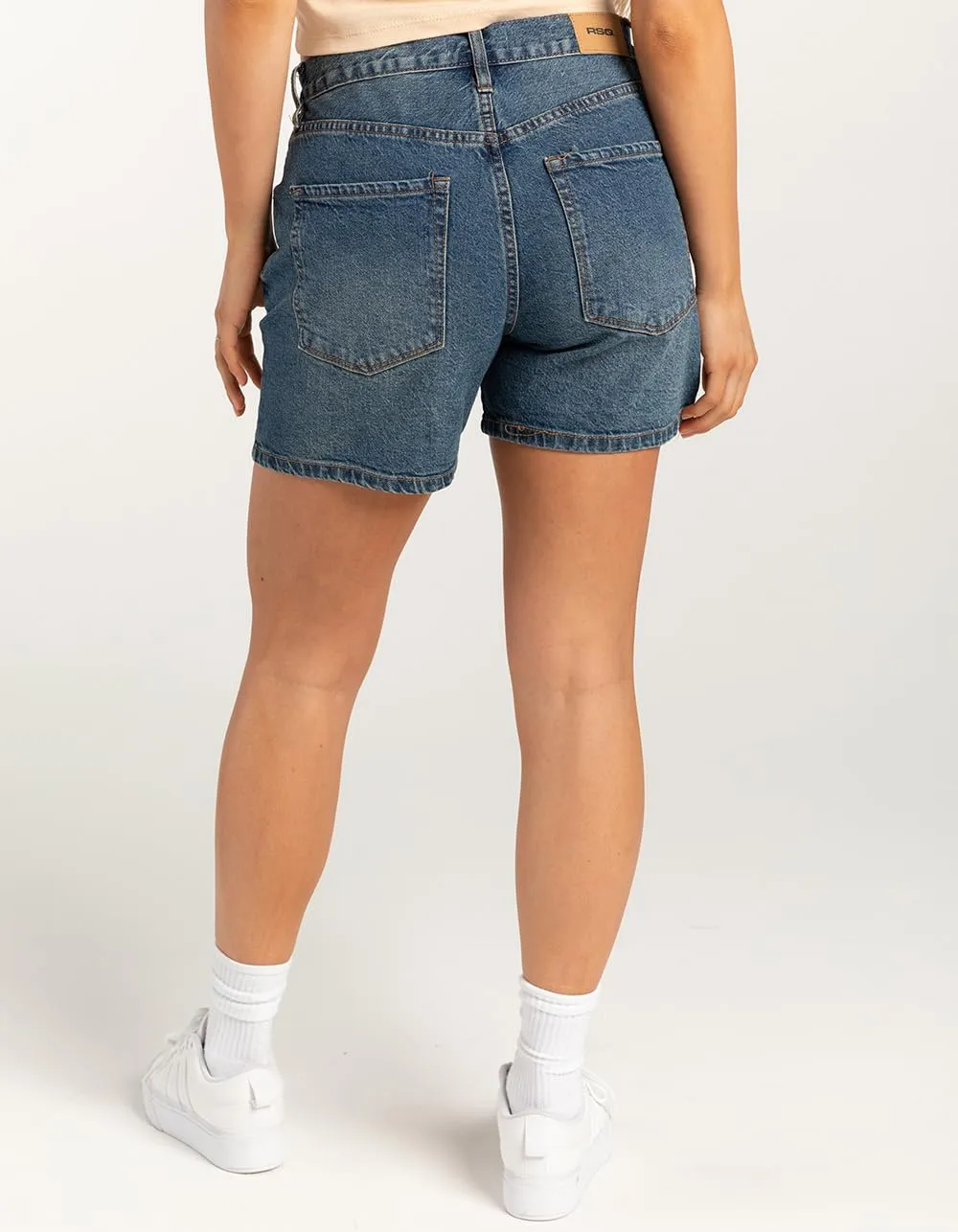 Rsq Womens High Rise Midi Shorts