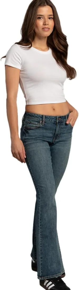 Rsq Womens Low Rise Flare Jeans