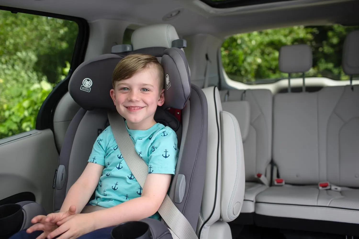 Safety 1st Grow and Go All-in-One Slim Convertible Car Seat, Rear Facing, 5-40 lbs, Forward Facing (30–65 lbs), High Back Booster Seat 40-100 pounds, Carbon Ink