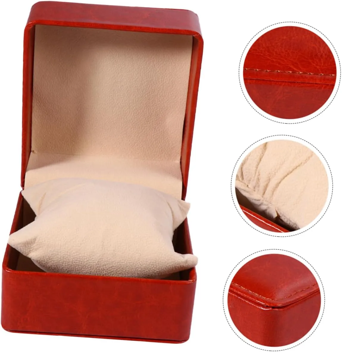 SAFIGLE Classic Watch Collection Box Pu Leather Watch Storage Case Elegant Design