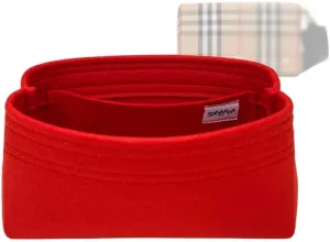 SAMORGA (11-25/ Bur-Vintage-CL-S-DS) Bag Organizer for Vintage Check Leather Small Crossbody Bag 2mm Red