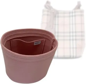 SAMORGA (11-28/ Bur-Haymarket-Bucket Bag Organizer for Haymarket Bucket Bag Organizer Insert Innerbag (2mm Indian Pink)