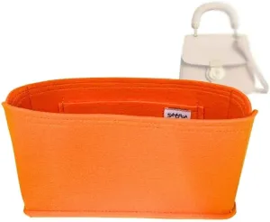 SAMORGA (11-7/ Bur-DK88-S-F) Bag Organizer for DK88 Small Top Handle Bag : F-Type 2mm Bright Orange