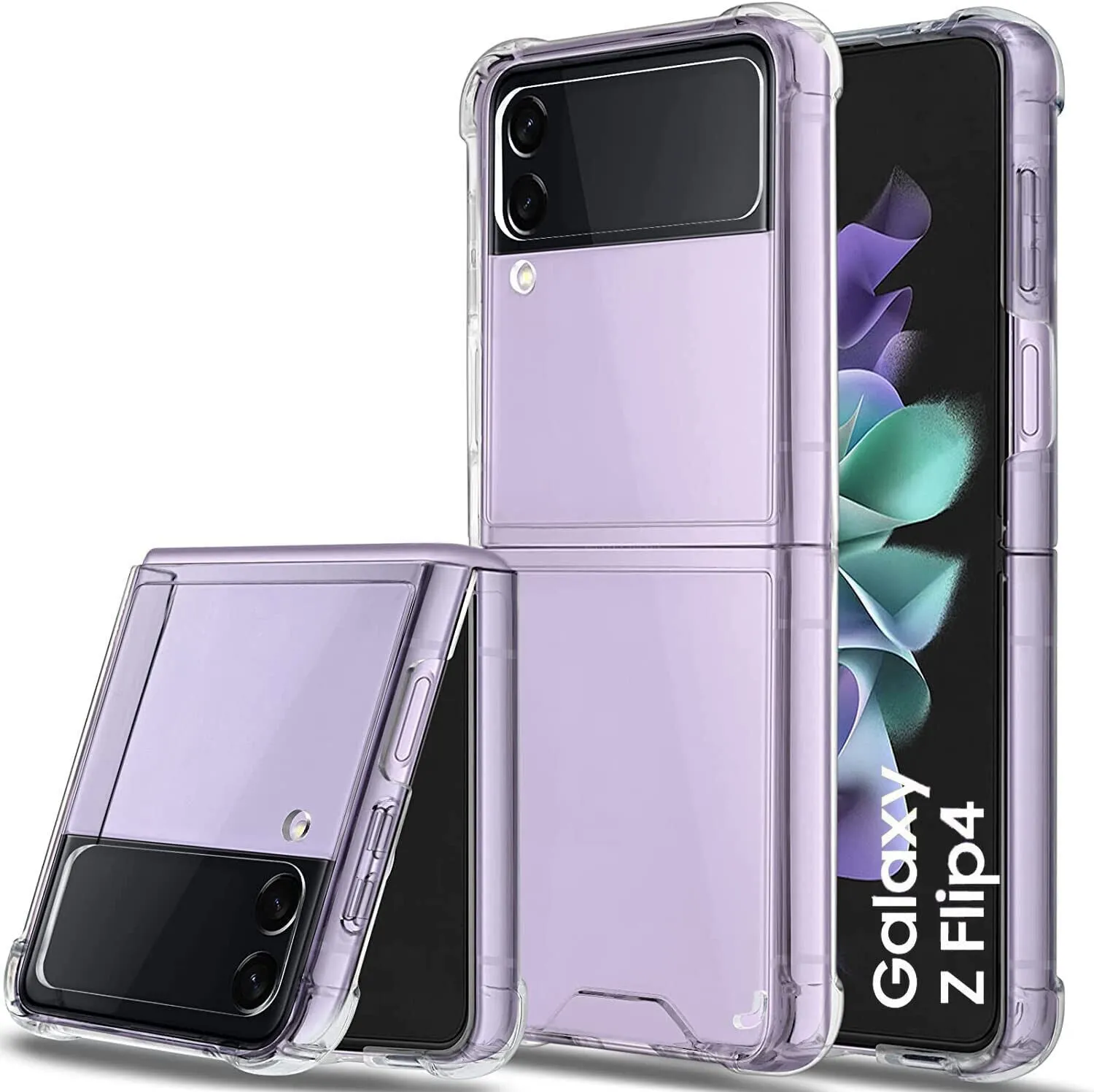 Samsung Galaxy Z Flip 4 Case Clear Silicone Slim Shockproof Gel Hard Cover