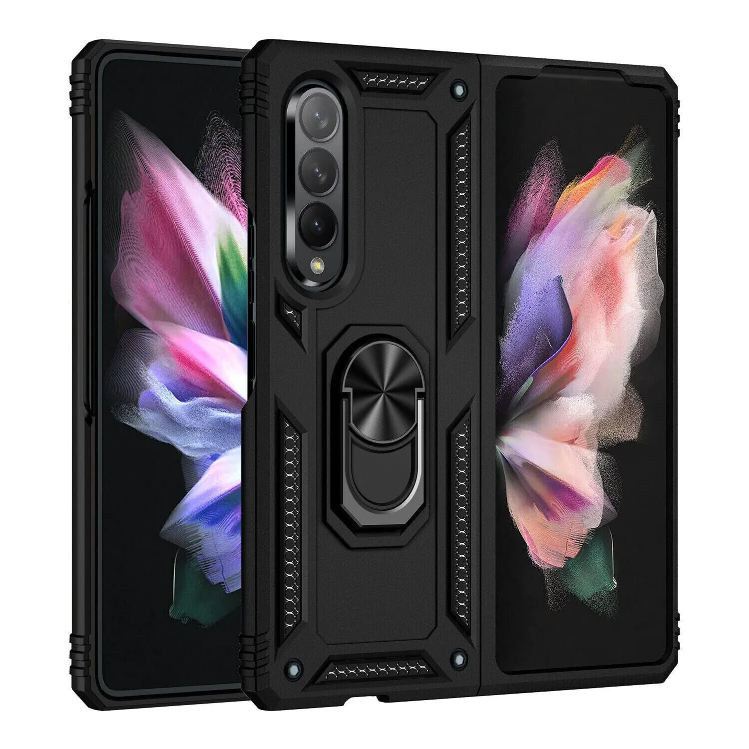 Samsung Galaxy Z Fold 4 Case Kickstand Shockproof Ring Cover