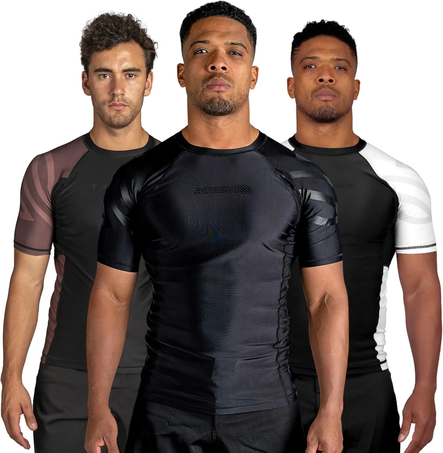 Sanabul Essential Short Sleeve Rash Guard MMA BJJ Wrestling Grappling Jiu Jitsu