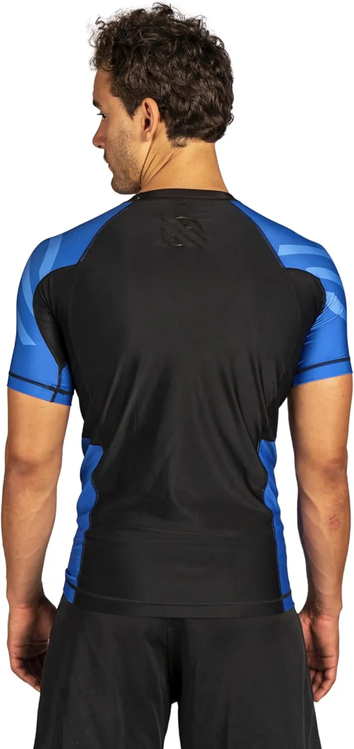 Sanabul Essential Short Sleeve Rash Guard MMA BJJ Wrestling Grappling Jiu Jitsu