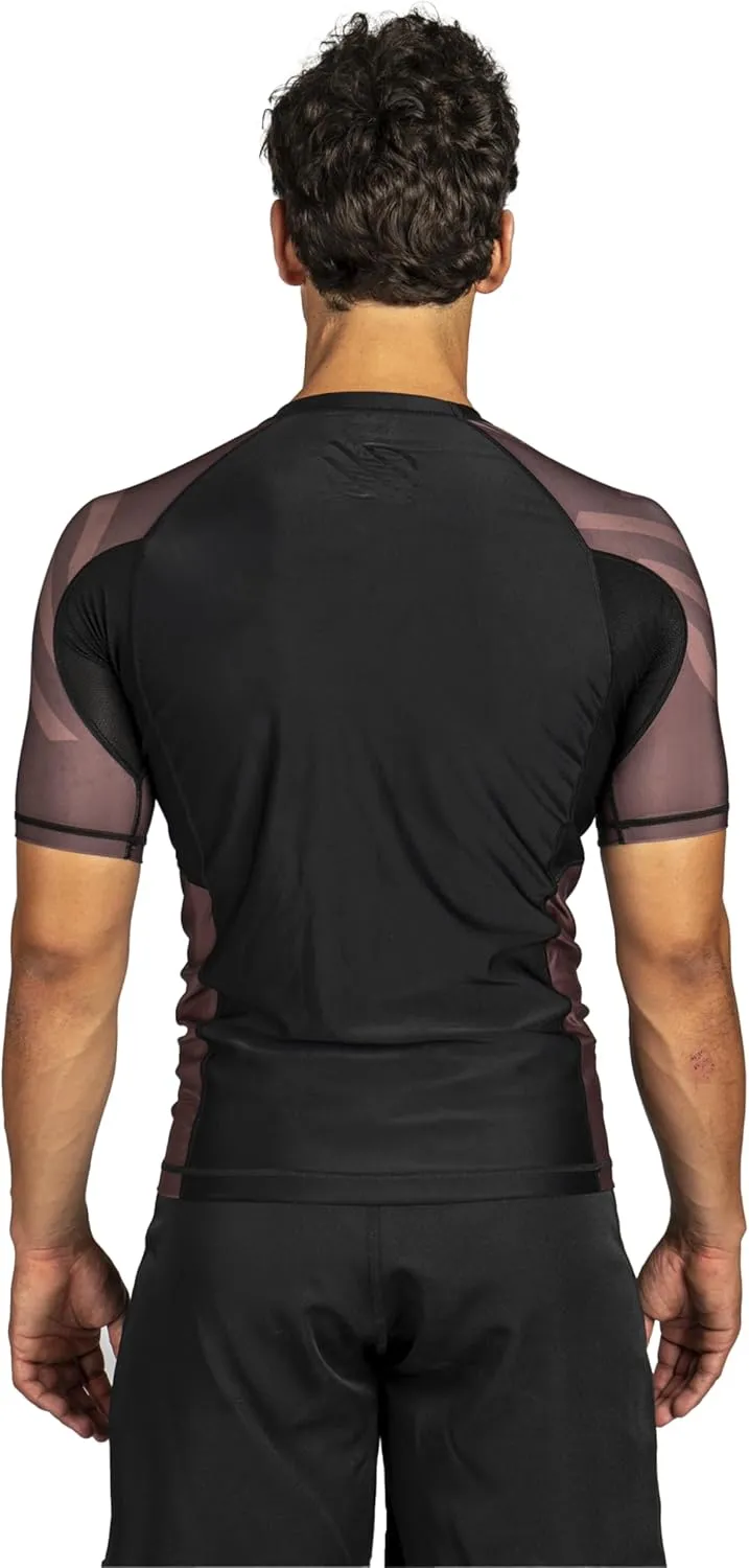 Sanabul Essential Short Sleeve Rash Guard MMA BJJ Wrestling Grappling Jiu Jitsu