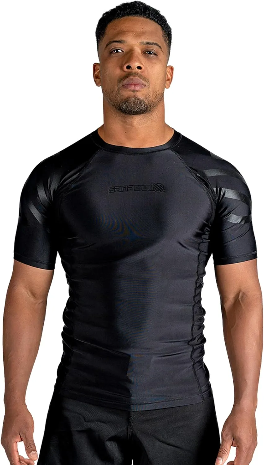 Sanabul Essential Short Sleeve Rash Guard MMA BJJ Wrestling Grappling Jiu Jitsu