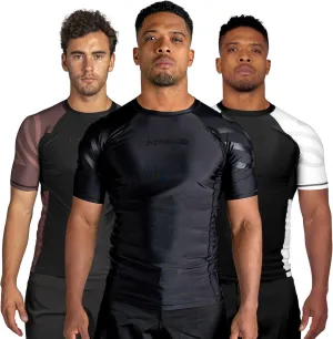 Sanabul Essential Short Sleeve Rash Guard MMA BJJ Wrestling Grappling Jiu Jitsu