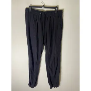 Sanctuary Black Linen Joggers Sz L