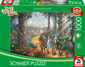 Schmidt Spiele 58426 Thomas Kinkade, Warner, Wizard of Oz, Follow The Yellow Brick Road, 1000 Piece Jigsaw Puzzle