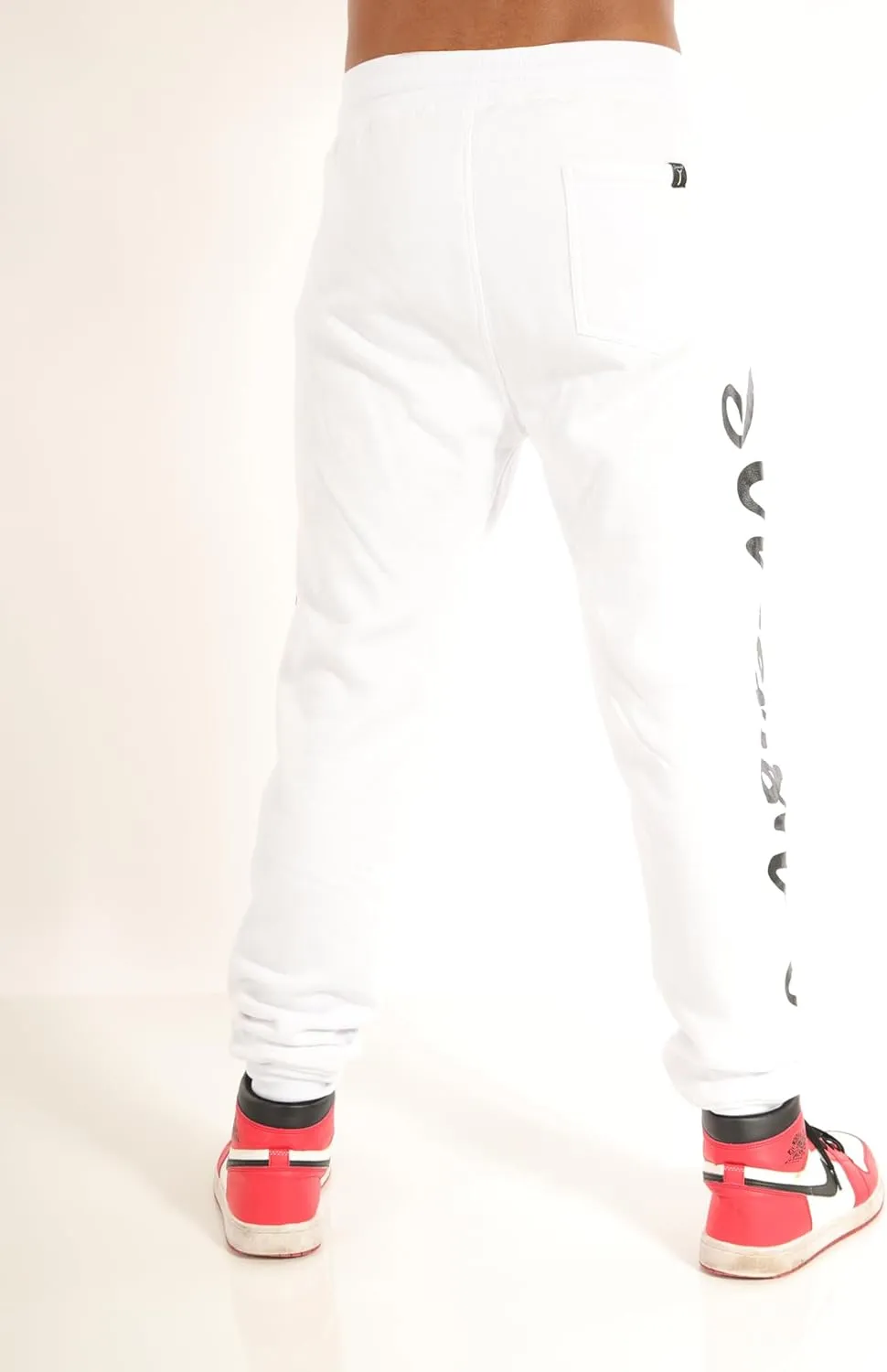 SCREENSHOT Mens Hip Hop Premium Classic Fit Urban Fleece Pants - Street Fashion Sweatpants Ribbed Wasteband with Drawstring