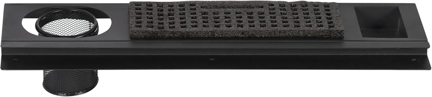 SD STUDIO DESIGNS Modern Premier Metal Tray for Art/Craft Table, 24 Inch, Black