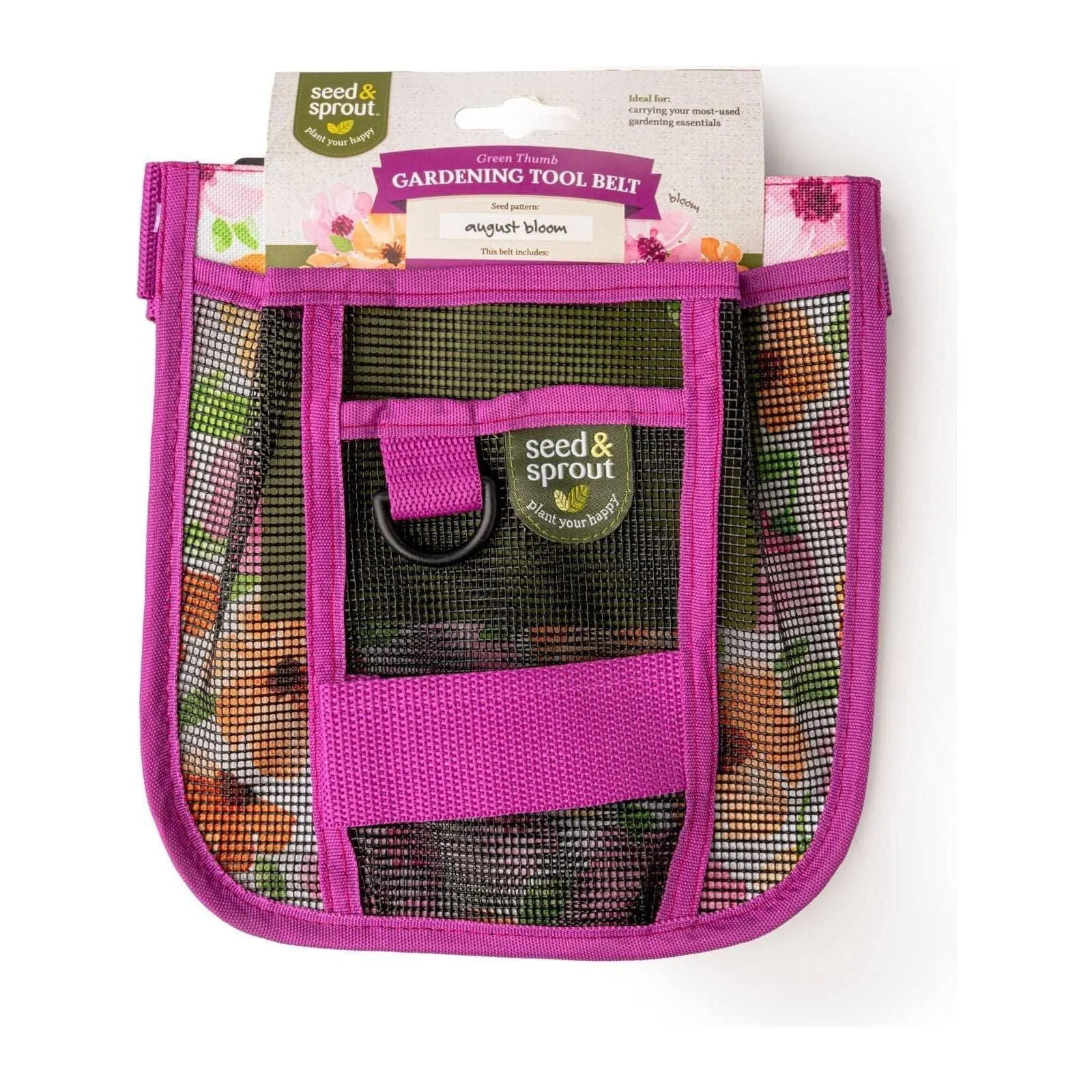Seed & Sprout Gardening Tool Belt, August Bloom