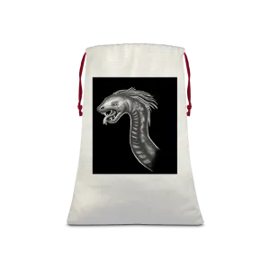Serpent Sublimation Linen Drawstring Sack