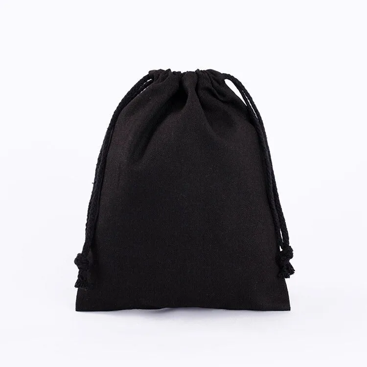 Set of 20,30,50,200 Black Dust Bags,Black Muslin bag,Jewelry Bag Bulk,Custom logo bag,Muslin bag bulk,Cotton drawstring bag,dust bag bulk