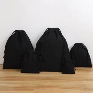 Set of 500/1000 Black Cotton Bags,Custom Bag,Pouch Wedding Favor Gift,Packaging,Jewelry Party Bags,Plain Muslin Bags/custom favors