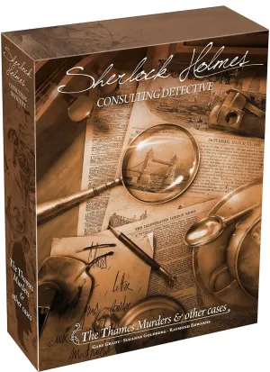 Sherlock Holmes Consulting Detective - The Thames Murders & Other Cases Board Game - Captivating Mystery Game for Kids & Adults, Ages 14 , 1-8 Players, 90 Min Playtime, Made by Space Cowboys