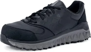 Shoes for Crews Bridgetown, Men's Aluminum Toe (at) Slip Resistant Work Shoes, Water Resistant, Black, Size 9