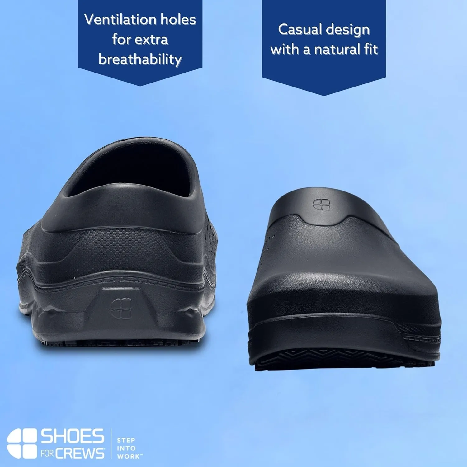Shoes for Crews Radium, Men's, Women's, Unisex Slip Resistant Work Clogs, Water Resistant