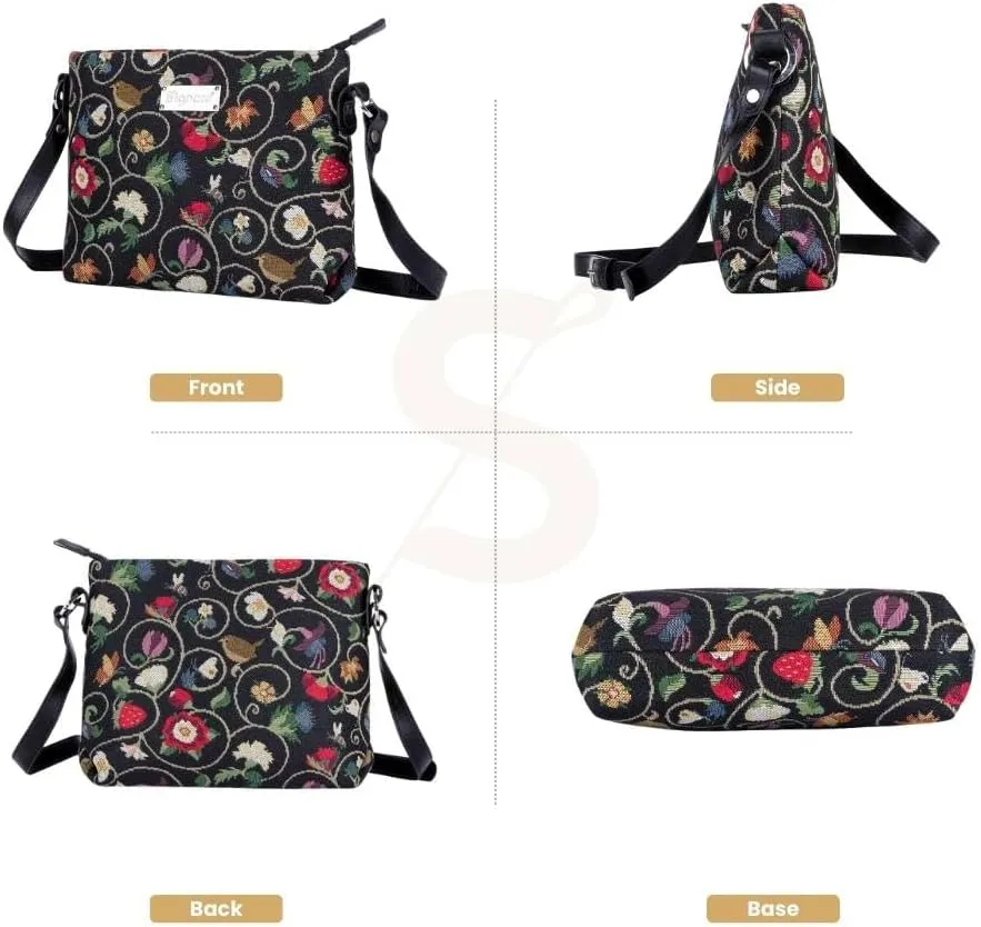 Signare Tapestry Crossbody Bag Sling Shoulder Purse for Women